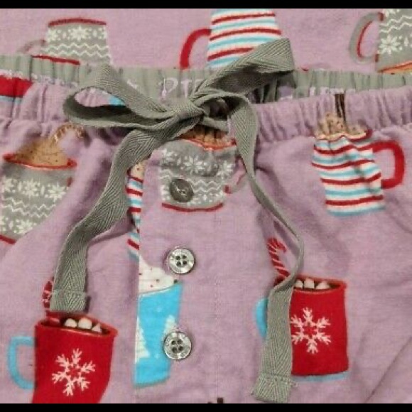 PJ Salvage NWOT Cozy Vibes Cocoa Flannel Pajamas S - Picture 8 of 10